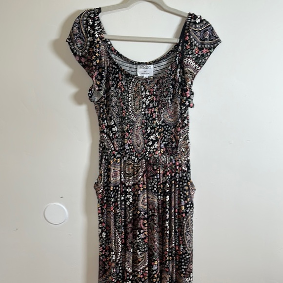 Torrid Size 0 Super Soft Black floral Print Mini Sundress - Picture 2 of 6